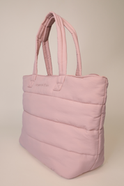 The Oversized Plush Tote in Dusty Rose