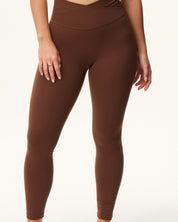 V Leggings (Full 24") in Chocolate