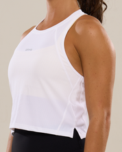 Bib Crop Tank in Yoghurt