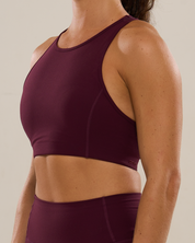 Hybrid Racer Bra in Winetasting