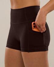 Pocket Shorts (Petite 3") in Ganache