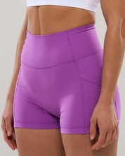 Pocket Shorts (Mini 4") in Glow Purple