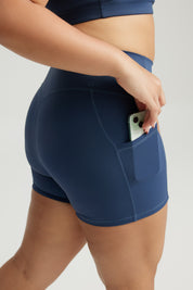Pocket Shorts (Mini 4") in Caribbean