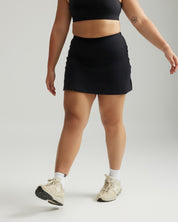 A-Line Skort in Black Sesame