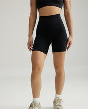 Pocket Shorts (Biker 6") in Black Sesame