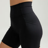 Pocket Shorts (Biker 6") in Black Sesame