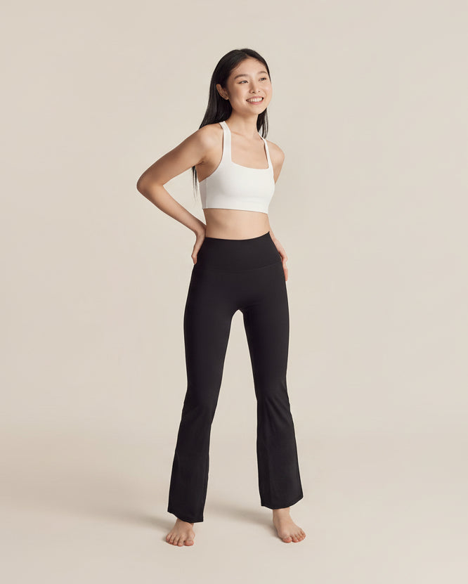 Flare Pants in Black Sesame