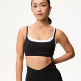 [AA x Eugena] Double Up Bra in Black Sesame