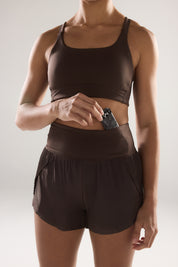 Split Shorts (Inner Shorts) in Espresso