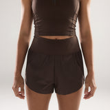 Split Shorts in Espresso