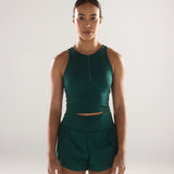 Race Day High Neck Crop in Strike