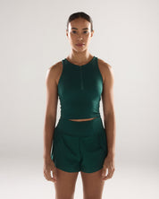 Race Day High Neck Crop in Strike