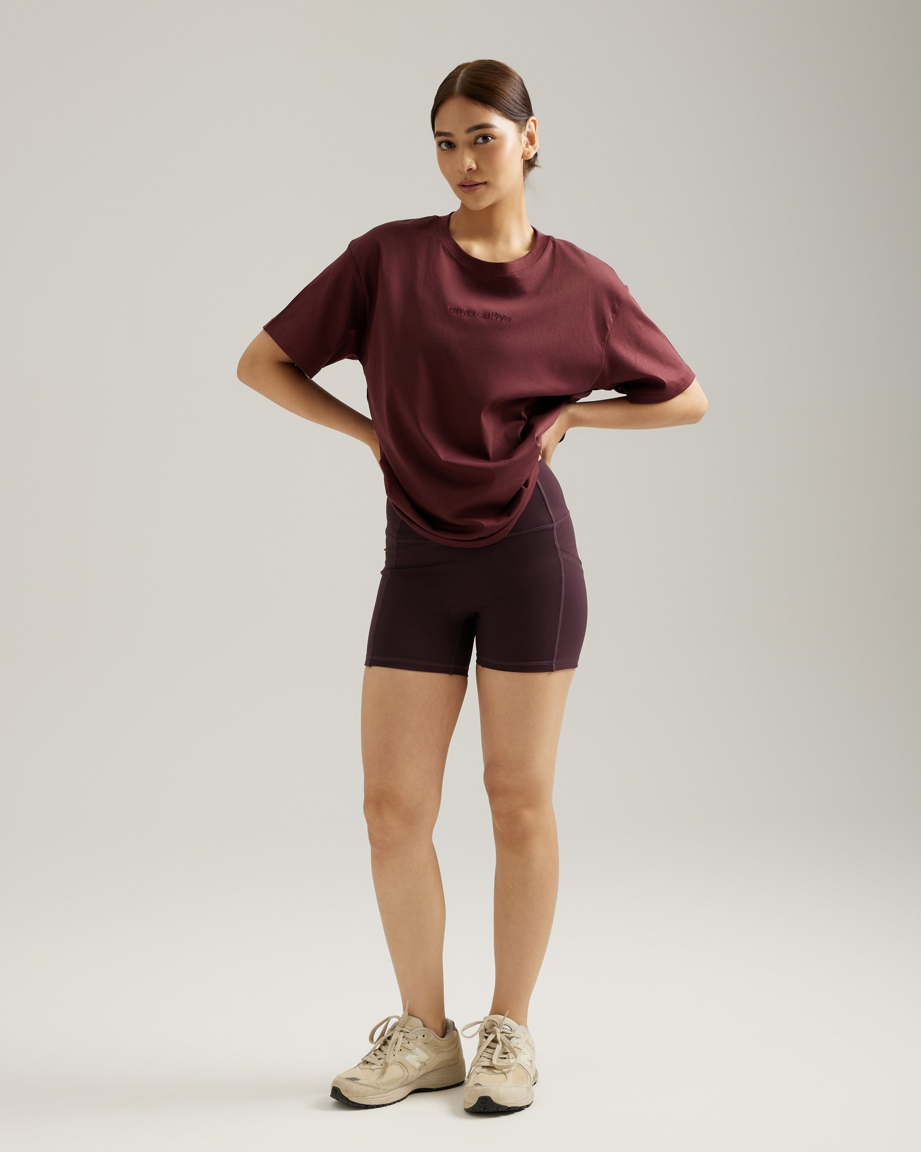 Oversized Tee in Beet