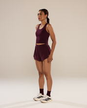 Run Strong Longline Bra in Winetasting