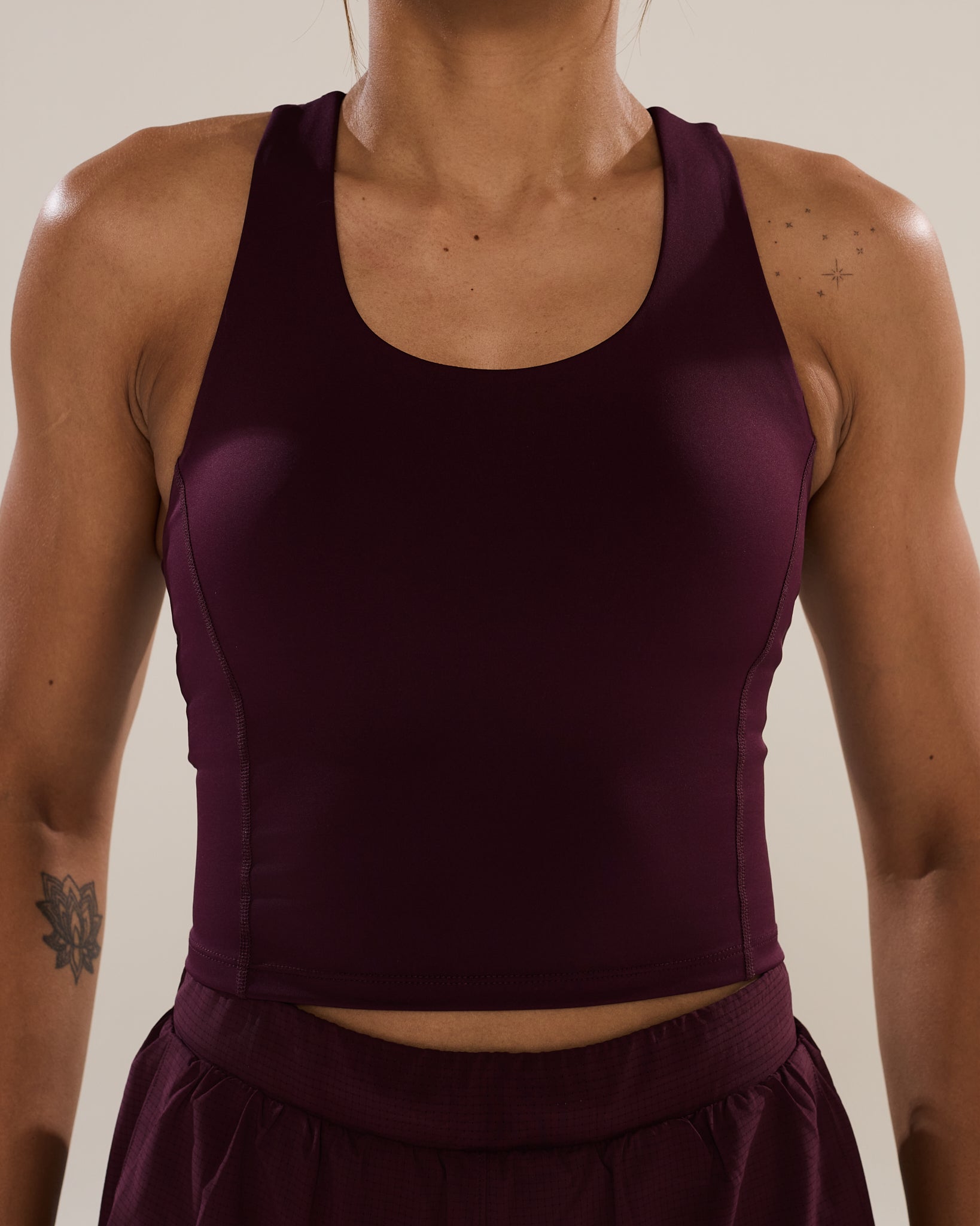 Run Strong Longline Bra in Winetasting
