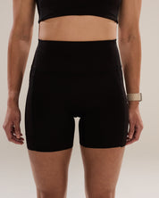 42 Compression Shorts in Black Sesame