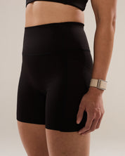 42 Compression Shorts in Black Sesame