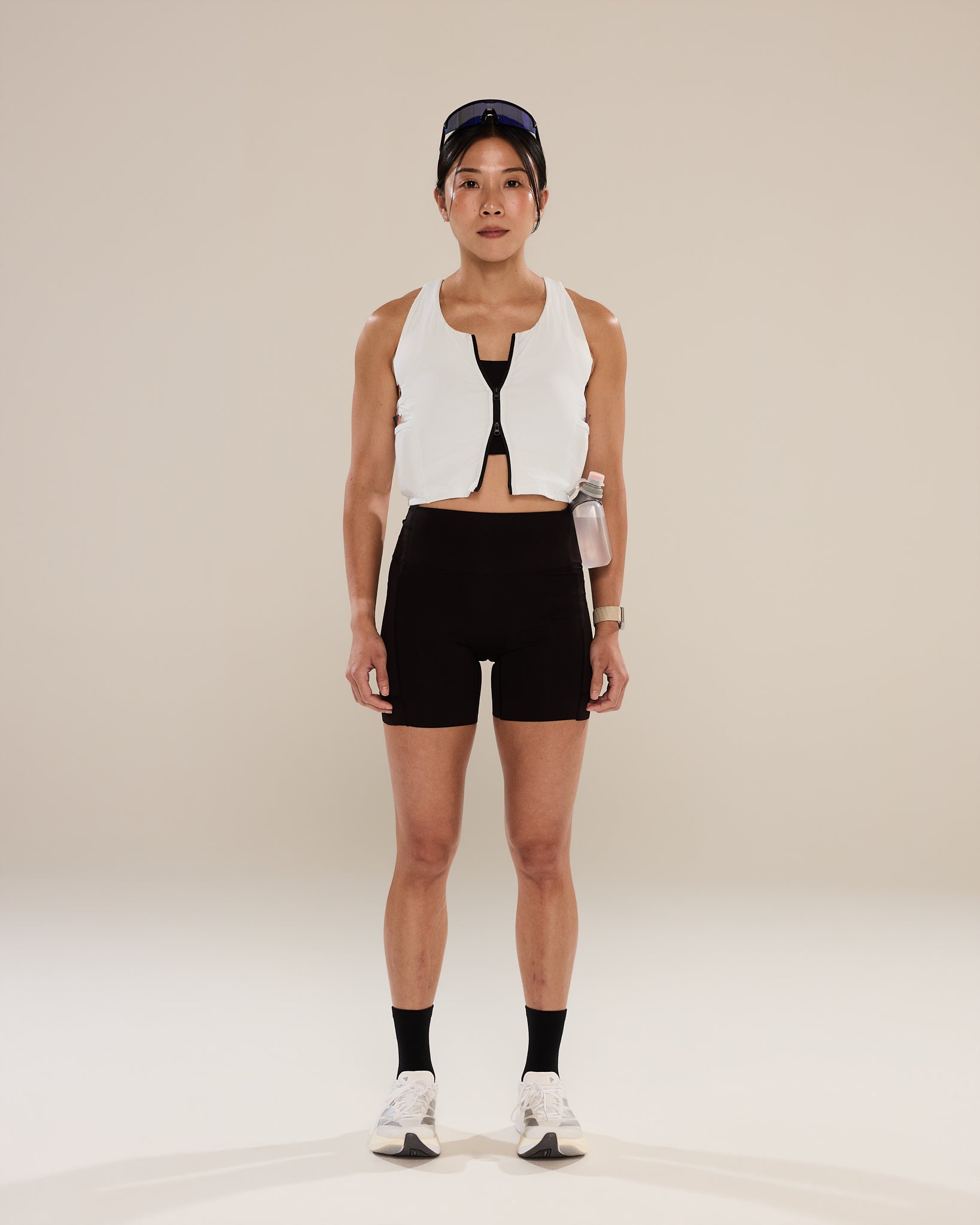 Not A Run Vest Crop in Finch