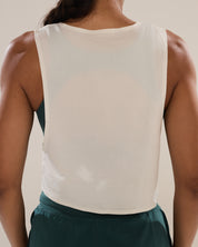 Easy Run Crop Tank in Onyx