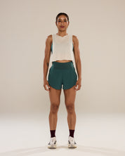 Easy Run Crop Tank in Onyx
