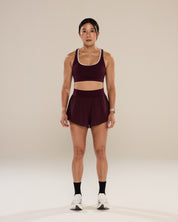 Circle Back Layered Bra in Winetasting