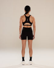 42 Compression Shorts in Black Sesame