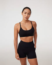 Twist Bra in Black Sesame