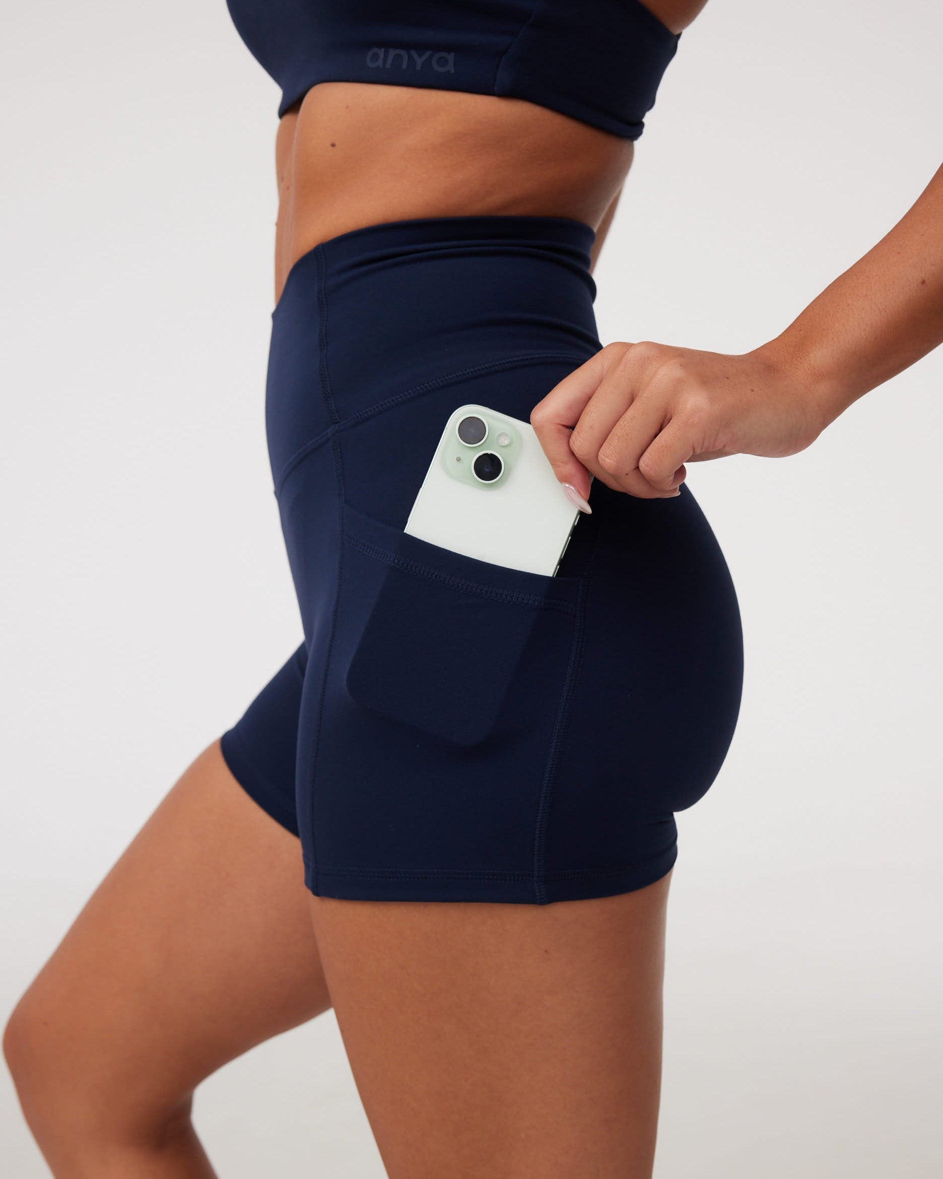 Pocket Shorts (Mini 4") in Dive