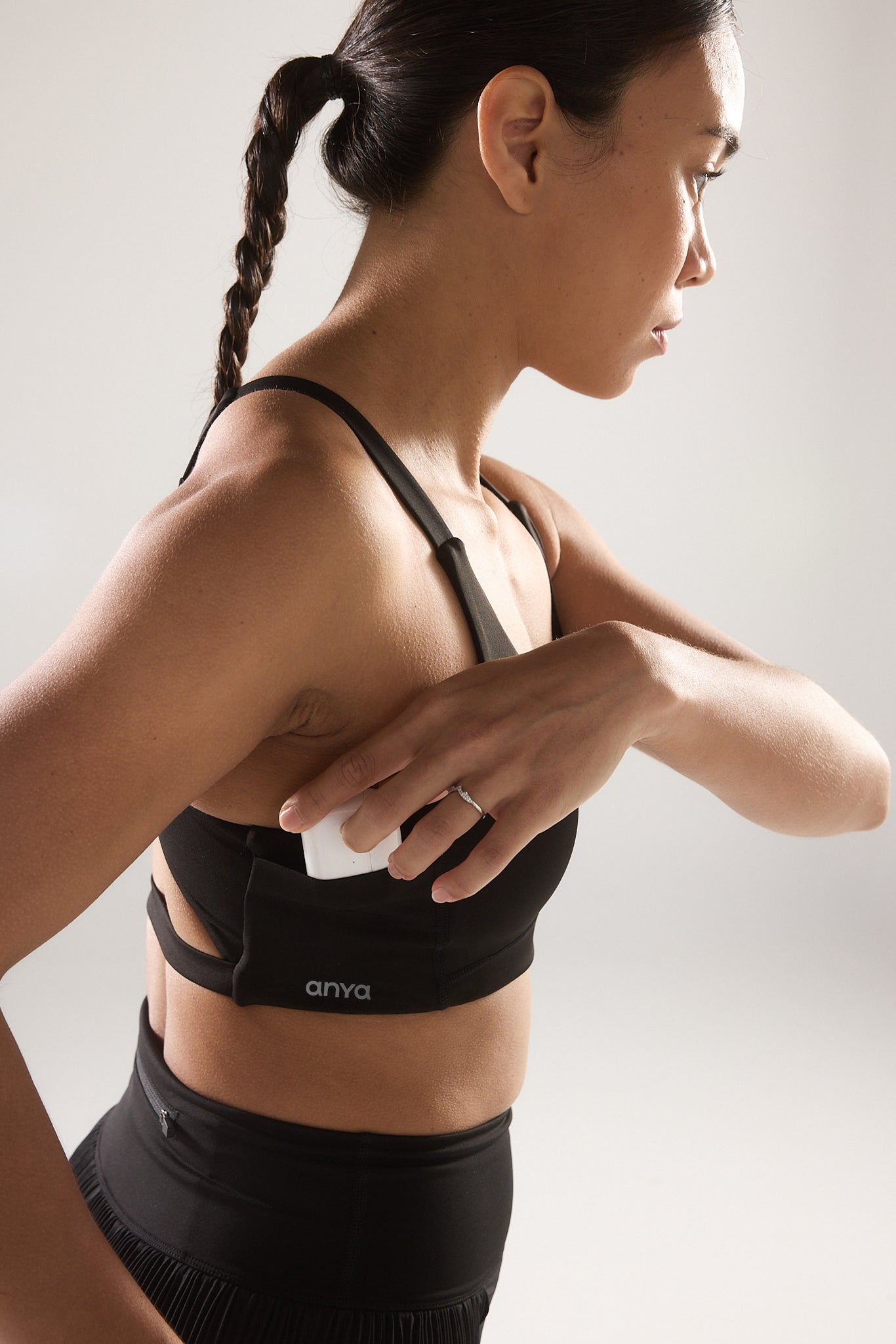 Mileage Bra in Black Sesame