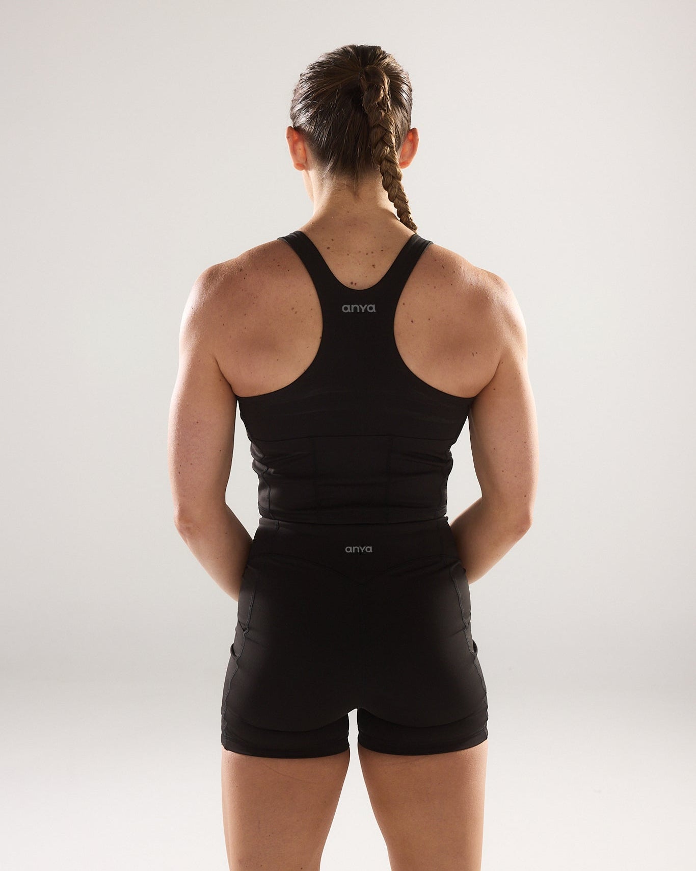 Race Pocket Shorts (Mini 4") in Black Sesame