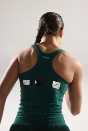 Race Day High Neck Crop in Strike