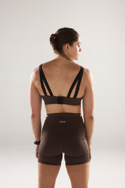 Race Pocket Shorts (Mini 4") in Espresso