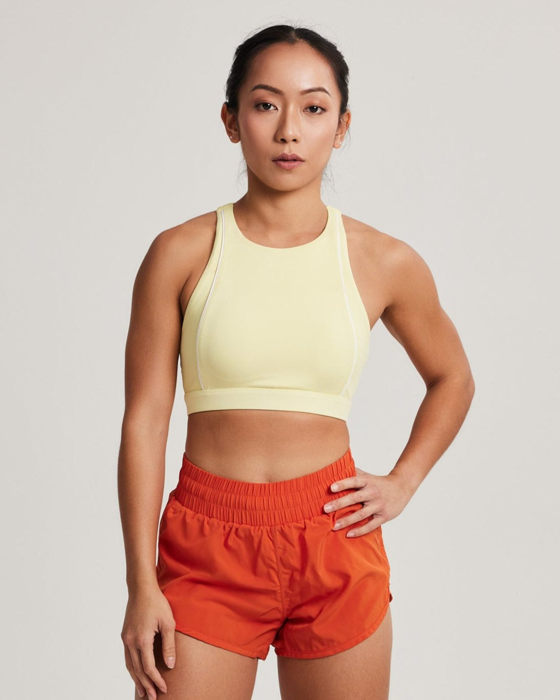 Contour High Neck Bra in Early Bird