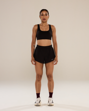 Hold The Pace Shorts in Black Sesame