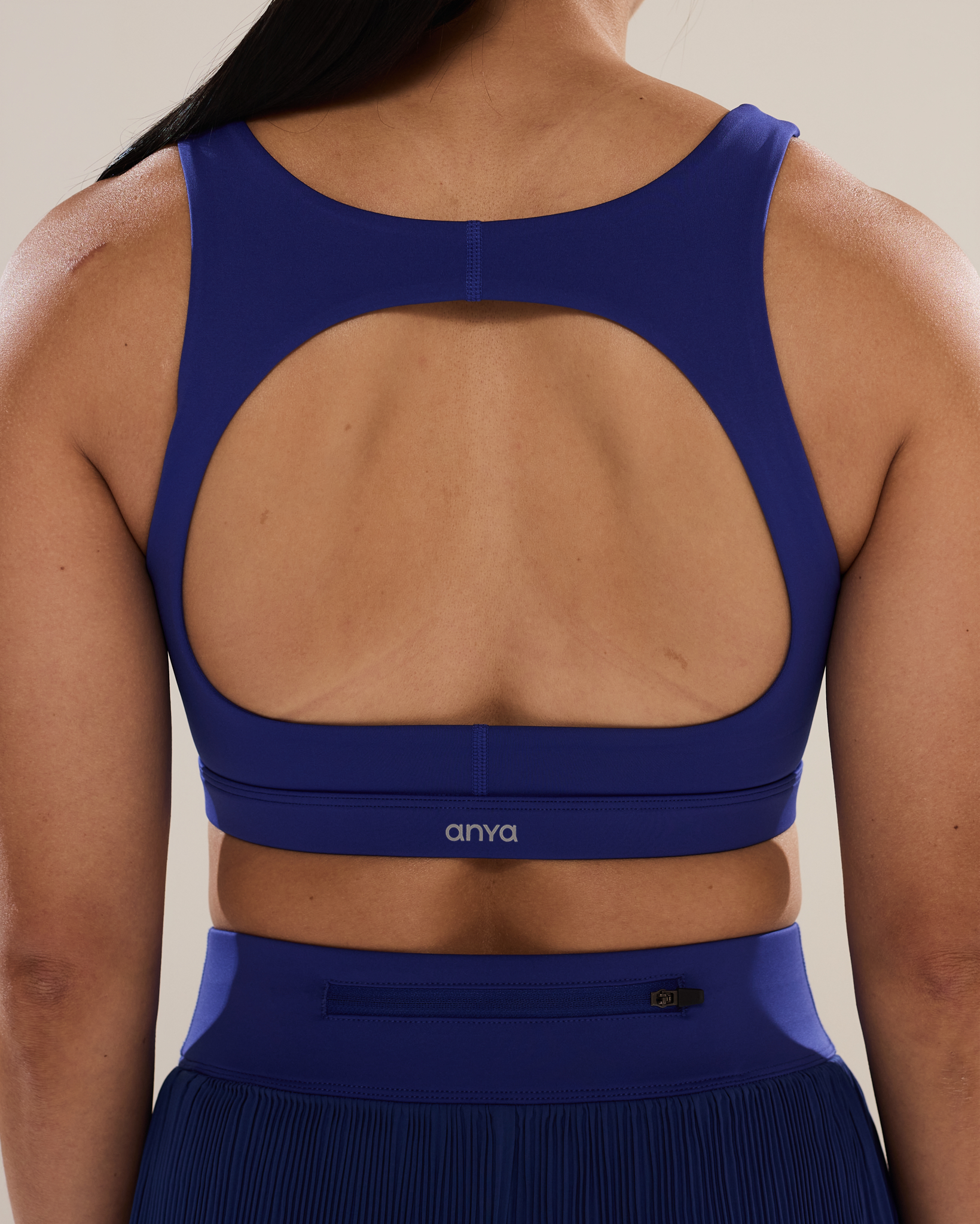 Circle Back Layered Bra in Great Blue