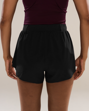 Hold The Pace Shorts in Black Sesame
