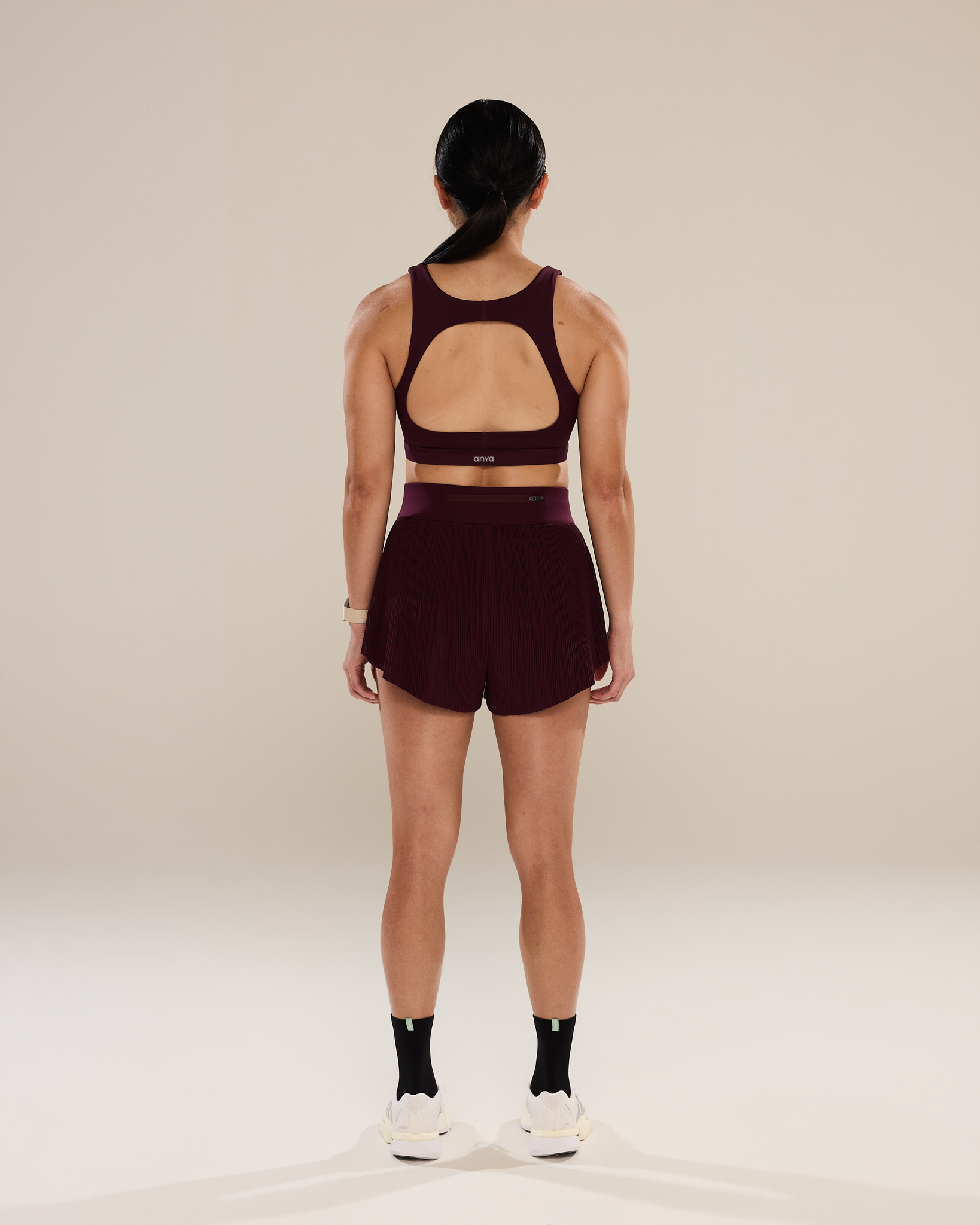 Circle Back Layered Bra in Winetasting