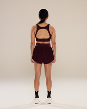 Circle Back Layered Bra in Winetasting