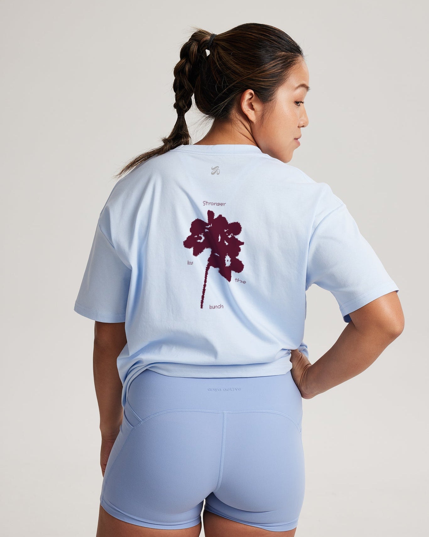 Graphic Oversized Tee in Clean Breeze (Stronger)