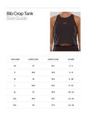 Bib Crop Tank in Ganache