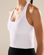 Halter Longline Bra in Yoghurt