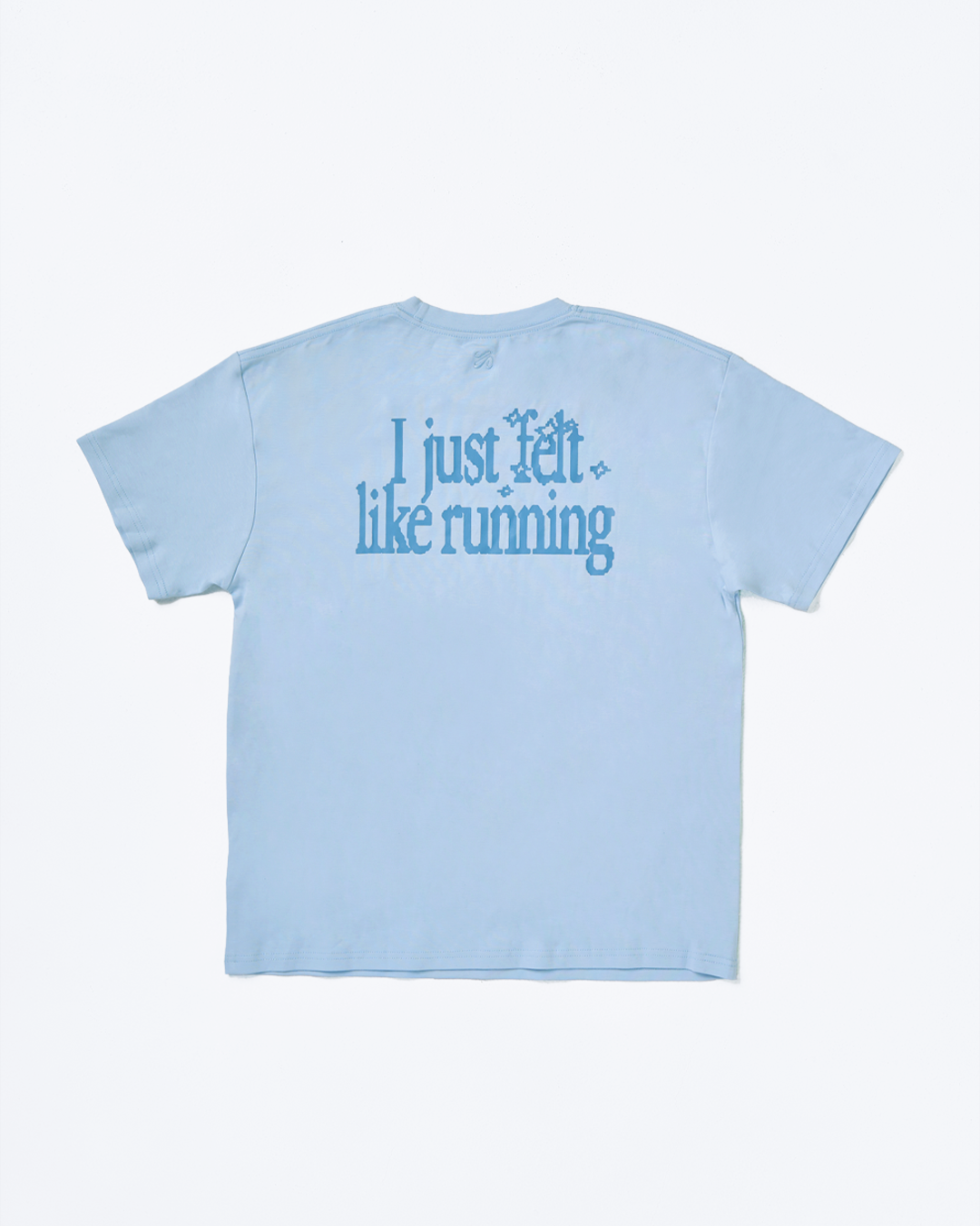 Graphic Oversized Tee in Fresh (I Just Felt Like Running)
