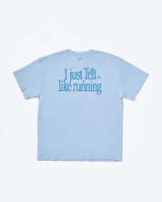 Graphic Oversized Tee in Fresh (I Just Felt Like Running)