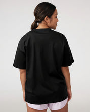 Oversized Tee in Black Sesame