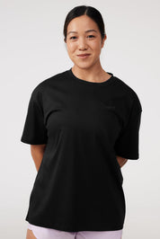 Graphic Oversized Tee in Black Sesame (One Good Move)