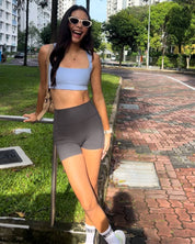 Square Neck Bra in Moment