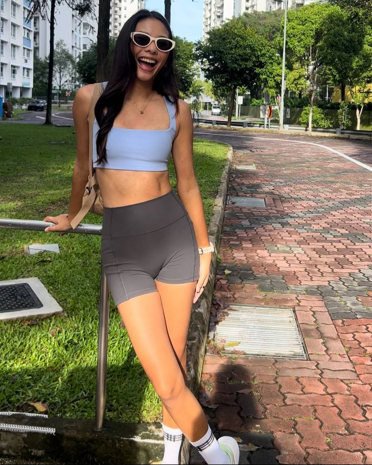 Square Neck Bra in Moment