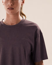 Oversized Tee in Walnut