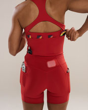 Unlock 3-in-1 Run Bra in Great Red