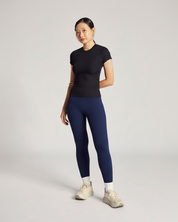 Like A Hug Tee (Rib) in Black Sesame